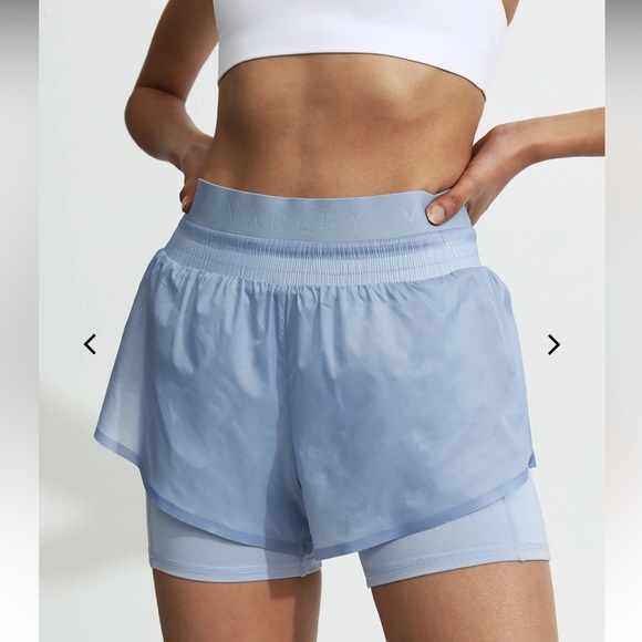 Varley Pants - NWT Varley Fresno Short Baby Blue Size XS